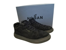 Scarpe Hogan uomo Mid Cut H365 numero 6,5 blu scuro in camoscio Numero 40,5