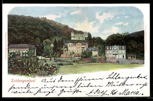 Cartolina schlangenbad - cartolina,