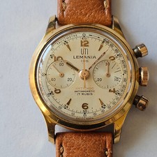 LEMANIA 105-WATERPROOF-PERSONALIZZATO "UTI"-CAL. 1275-FONDO A VITE-FIRMATO-RARO