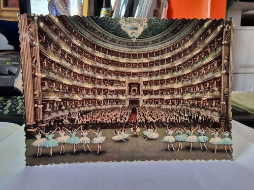 Cartolina milano teatro alla - milano,