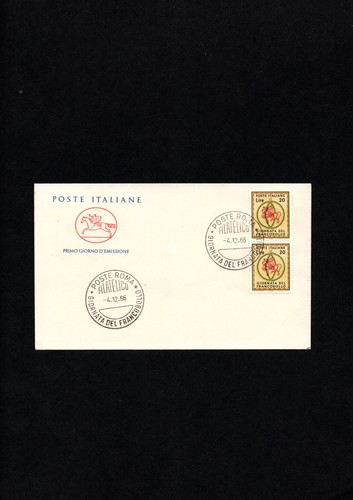 Francobolli italia 1966 busta - francobolli,