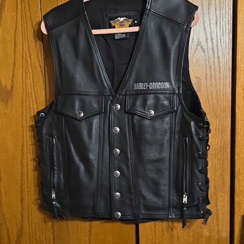 Harley davidson gilet pelle - davidson, in