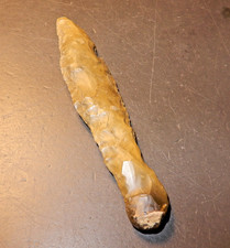 Pugnale selce, TIPO II. con bella patina.  NEOLITICO ETÀ DELLA PIETRA DANESE