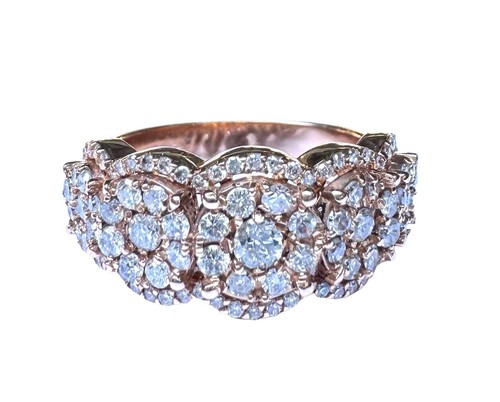 Anello oro rosa - rosa, kt