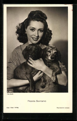 Cartolina attrice rosita - attrice,