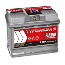 BATTERIA 60 Ah FIAMM AUTO 540A POSITIVO A DESTRA (+DX) COD. L2 60P - 7905147 