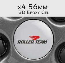 Adesivo camper ROLLER TEAM, adesivo ruota ROLLER TEAM, 56 mm, gel 3D x4