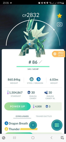 Shiny dialga pokemon go - tr@de,