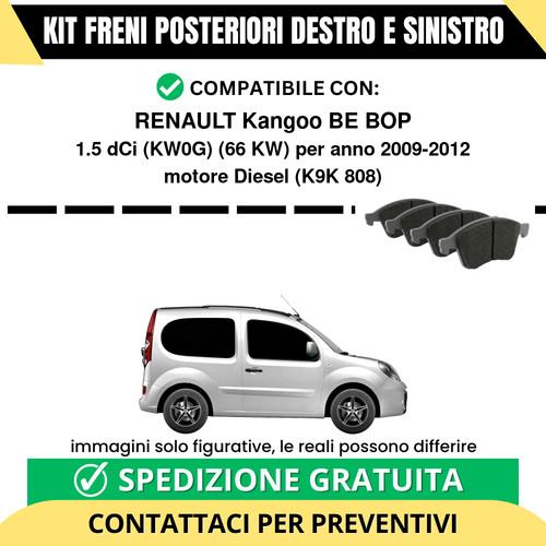 Pastiglie freno posteriori - pastiglie,