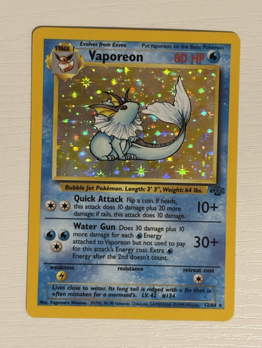 Pokémon vaporeon jungle holo - jungle,