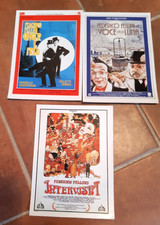 FEDERICO FELLINI - LOTTO 3 SCHEDE CIAK FILM (INTERVISTA, LA VOCE DELLA LUNA...)