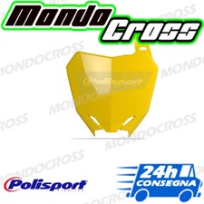 Tabella portanumero anteriore POLISPORT Giallo rm01 SUZUKI RMZ 250 2017 (17)!