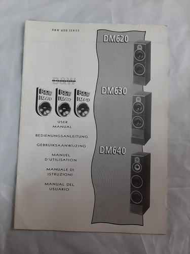 Owner manual per - b&w, owner's