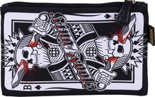 LIQUOR BRAND Oldschool King Of Fools Cosmetic Bag/borsa Rockabilly
