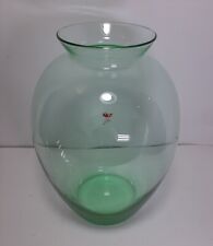 Vaso Vetro Murano Verde CARLO MORETTI Design Venezia cm 25 anni '70 Vintage