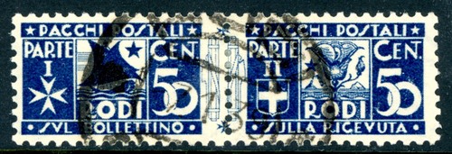 Italia 1934 rodi - pacco, posta