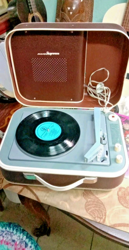 Giradischi valigia vintage - valigia,