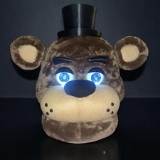 Freddy Fazbear Cosplay Testa Luci LED e Mascella Mobile Taglia Adulto LEGGI DESCRIZIONE