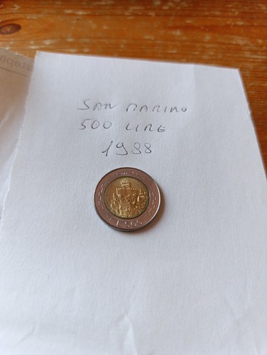 Moneta 500 lire del 1988 - moneta,