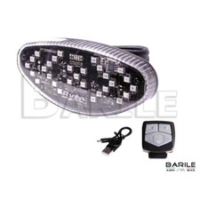 Fanale Posteriore / Freccia Senza Fili Wireless Ricaricabile + Telecomando Bici