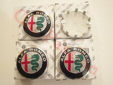 4 COPRIMOZZO BORCHIA ALFA ROMEO GIULIETTA 2016 60mm LOGO ORIGINALI STEMMA TAPPO