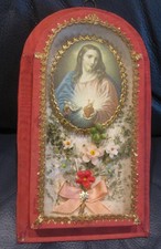 1900 Sacro Cuore di Gesù - composizione con fiori non veri Suore Convento
