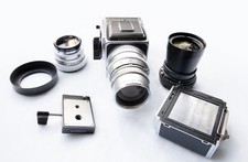 Grande set Hasselblad 500 C/M, obiettivi Carl Zeiss, magazzini, kit completo