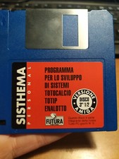 PROGRAMMA PER SVILUPPO SISTEMI TOTOCALCIO TOTIP ENALOTTO PC FLOPPY DISC VINTAGE