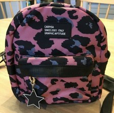 Mini zaino rosa stampa