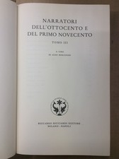 Libro - NARRATORI DELL'OTTOCENTO E DEL PRIMO NOVECENTO. Tomo III.