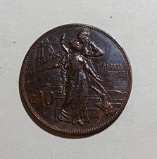 Italia 10 centesimi, 1911 50°
