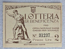 biglietto lotteria pnf onb