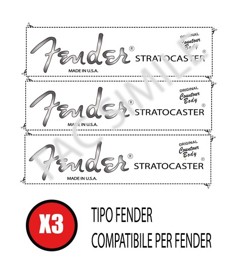 Decal tipo fender - decal,