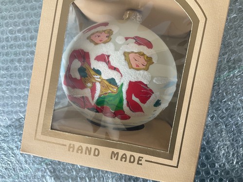 Sfera vetro decorata mano - di, a