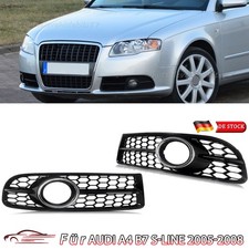 Per Audi A4 B7 S-Line 2005-2008 Fendinebbia Griglia a nido d'ape Griglia Cromata