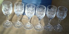6 bicchieri cristallo vintage