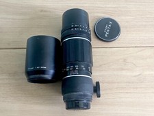 Pentax Tele-Takumar 300mm f6.3 obiettivo Prime Preset M42 con cappuccio.