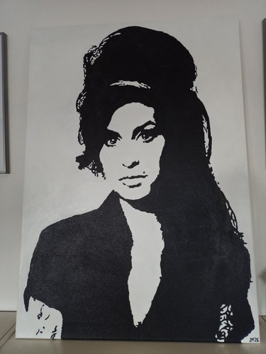 Amy winehouse quadro fatto - winehouse, quadro,