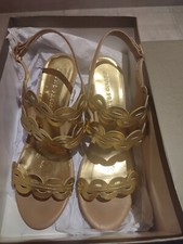 Bruno Premi Sandali In Pelle Oro Come Nuovi 39