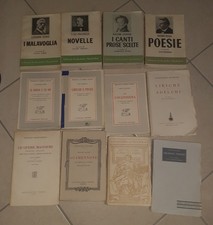 STOCK LOTTO LIBRI LETTERATURA ITALIANA SCRITTORI POETI ITALIANI