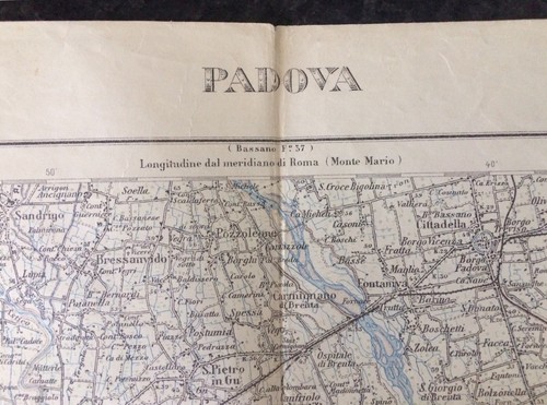 Rara cartina padova 27 - padova, ‘27