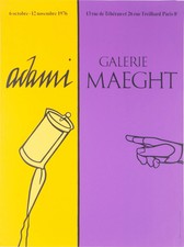 Valerio ADAMI: La Mano - Litografia Firmata