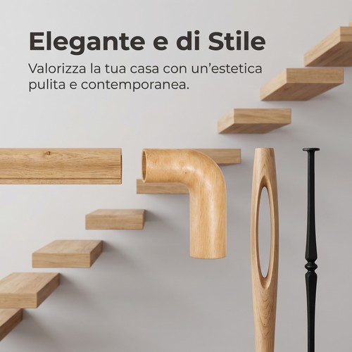 Corrimano per scale interne - per,