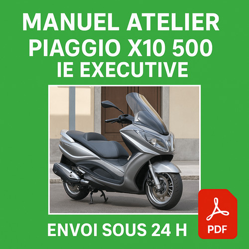 Manuel atelier piaggio x10 500 - manuel,