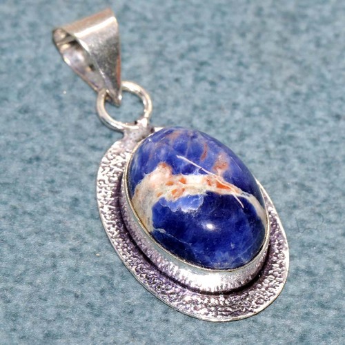 Ciondolo sodalite placcato