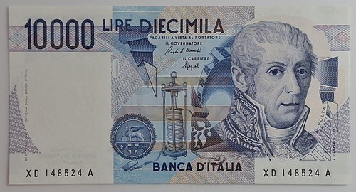 10000 lire alessandro volta - volta,