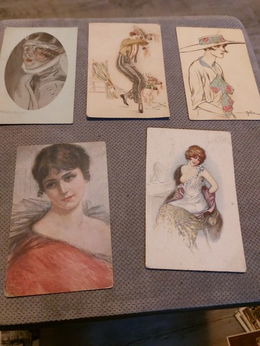 Lotto cartoline illustrate - 5,