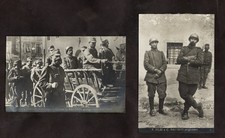Guerra 1914-18 CESARE BATTISTI coppia di cartoline fotografiche f/piccolo - G18