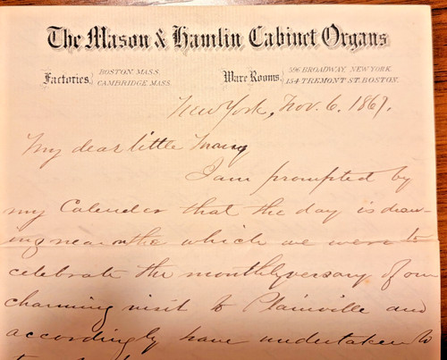 1861 lettera massone hamlino - e,