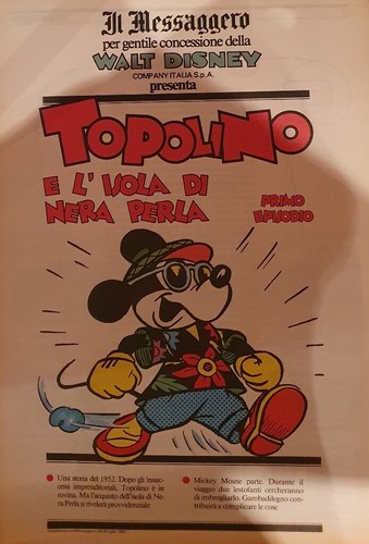 Messaggero topolino isola - topolino, l'isola